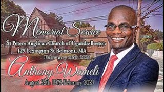 ANTHONY WAMELIS FUNERAL SERVICE Boston 300PM February 26 2023 [upl. by Searcy]