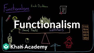 Functionalism  Society and Culture  MCAT  Khan Academy [upl. by Shuping]