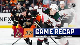 Coyotes  Ducks 111  NHL Highlights 2023 [upl. by Clint780]