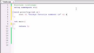 Buckys C Programming Tutorials  10  Creating Functions That Use Parameters [upl. by Burke843]