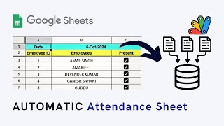 Lets Create an Automatic Attendance Sheet googleappscript [upl. by Liscomb]