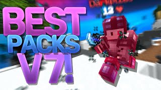 Top 5 BEST Texture Packs for Ranked Skywars V7 PvP Packs [upl. by Ennoitna]