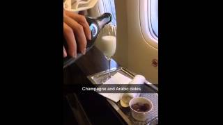 Etihad Airways EY170 First Class Los Angeles to Abu Dhabi LAXAUH [upl. by Anwad]