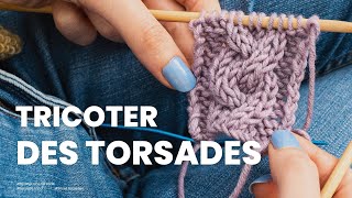 Tricoter une torsade  3 torsades faciles et originales pour débuter [upl. by Clarette]