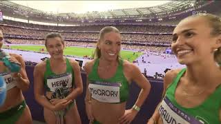 Ireland has reached the final of the women’s 4x400m relay at the Paris Olympic Games 2024 [upl. by Ahsinut]