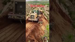 Land leveling automobile paving excavator pavement cat jcb construction macine masine [upl. by Howzell]