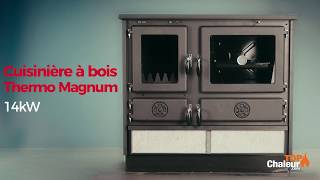 Cuisinière à bois Thermo Magnum 14kW  MBS [upl. by Eikcir366]