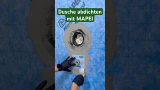 Dusche abdichten badezimmer dusche abdichtung mapei fliesenleger [upl. by Airotnes]