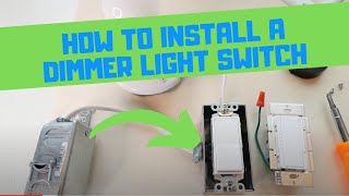 How To Install A Dimmer Light Switch [upl. by Aufmann770]