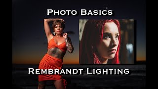 Photo Portrait Basics How to Do Rembrandt Lighting [upl. by Aramo]