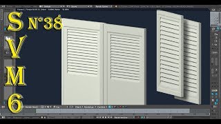 Modéliser Une Maison AZ Blender 3d Tutoriel SVM6 N°38 Volet à claire voie [upl. by Georgeanne]