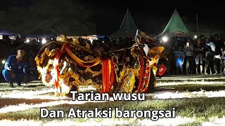 Tarian wusu dan atraksi barongsai desa serang cirebon 2024 [upl. by Otrepur]