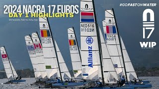 2024 Nacra 17 European Championship highlights Day 1 [upl. by Ydroj]