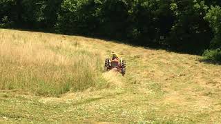 Mowing Hay July 2018 [upl. by Netsud]