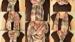 8 ways to wear a scarfLIV [upl. by Annah]