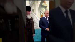 Moment Russias Putin kisses Quran at Chechnya mosque [upl. by Tisha25]