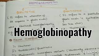 Hemoglobinopathy  A brief discussion on Thalassemia Revision series  Basic Sciences [upl. by Hsak]