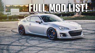 BRZ Build Walkaround  BRZ  GT86  FRS Mod List [upl. by Lumbye133]