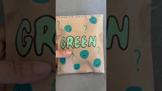 Green blind bag blindbag green paperdiy papercraft shorts diy [upl. by Atterrol]