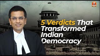 Top 5 judgements of CJI Chandrachud  Law Decoded by SP [upl. by Rollins220]