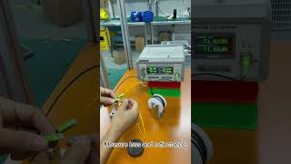 Pushable Pullable SC fiber optic patch cord Flex Test [upl. by Neibaf]