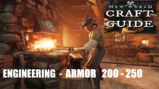 New World CRAFT ENGINEERING e ARMOR 200250 Level Guide FAST [upl. by Siramed]