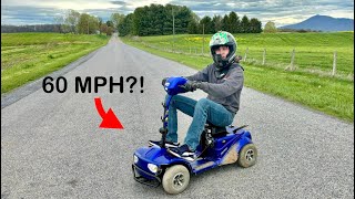 5 MPH ➡️ 60 MPH Mobility Scooter Build [upl. by Debor]