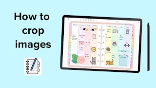 How to crop images  Penly app tutorial [upl. by Caras]