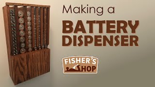 Woodworking Making a Battery Dispenser [upl. by Connors393]