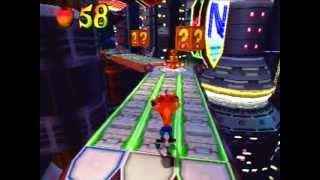 Crash Bandicoot 3 Warped  Level 19 Future Frenzy Crystal Get [upl. by Cerellia989]