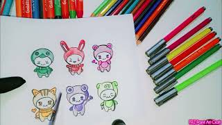 How to make your own stickers at home frzpaintartcraft journaldiary sticker foryou trending [upl. by Relluf909]