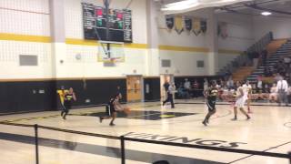 Girls basketball Taylor Nelson of Piscataway hits halfcourt buzzerbeater [upl. by Horick]