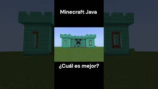 Minecraft BEDROCK vs minecraft JAVA  Inventarios [upl. by Eleirbag658]