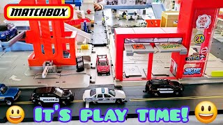 Our Matchbox Action Drivers city is GROWING super Fun Playtime with my Kids and Hotwheels [upl. by Morganica]