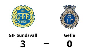 Sundvall IF  Gefle IF 30  Superettan Höjdpunkter [upl. by Inaboy]