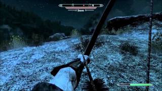 Skyrim Low Level Bound Bow Tutorial [upl. by Anneehs604]