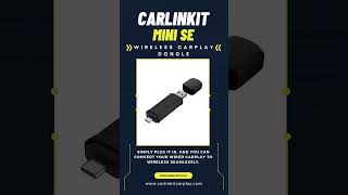 Carlinkit Mini Se Wireless CarPlay Dongle [upl. by Earehs]