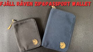 Fjällräven Zip Wallet And Passport Wallet Overview [upl. by Enaud]