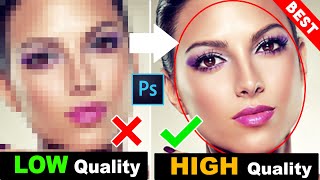 1 Click How to depixelate images and convert into HighQuality photos  Upscale and Enhance images [upl. by Gemperle753]