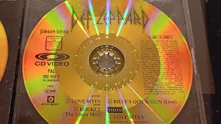 DEF LEPPARD  Love Bites  REC from CDV  digital to analog using the MAudio Uber Mic  HQ Audio [upl. by Aicila]