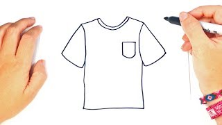 How to draw a TShirt Step by Step [upl. by Tsui]