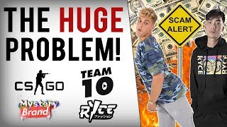 Jake Paul amp Ricegum Promote Loot Box Scam To Kids  CSGO Gambling Site CopyCat [upl. by Urissa]