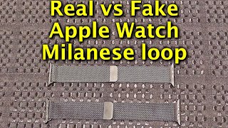 Real vs Fake Apple Watch Milanese Loop [upl. by Euf]