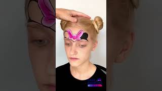 Easy Minnie Mouse face paint tutorial facepainttutorial [upl. by Iturk]