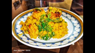 Gobindobhog Chaler Khichuri Recipe  Alu Fulkopir Khichuri  Payels Kitchen [upl. by Clough596]