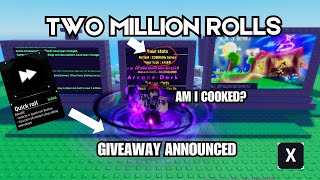 I HAVE ROLLED TWO MILLION TIMES IN SOLS RNG  ROBLOX [upl. by Enywtna]