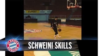 Bastian Schweinsteiger zeigt seine Basketball Skills [upl. by Jori215]