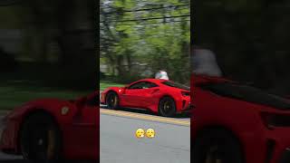 Cars Leaving Car Meet carshow ferrari ferrari812 488pista shorts [upl. by Dami]