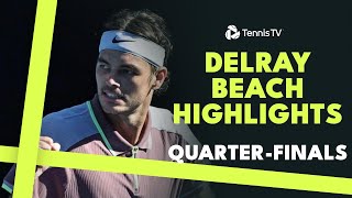 Fritz Faces Hijikata Tiafoe and Paul Also in Action  Delray Beach 2024 QuarterFinal Highlights [upl. by Peregrine426]