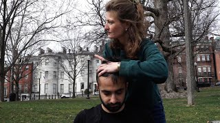 Italy meets Boston  ASMR shoulder and head massage  KIOTOAPPARENZA [upl. by Hussar]